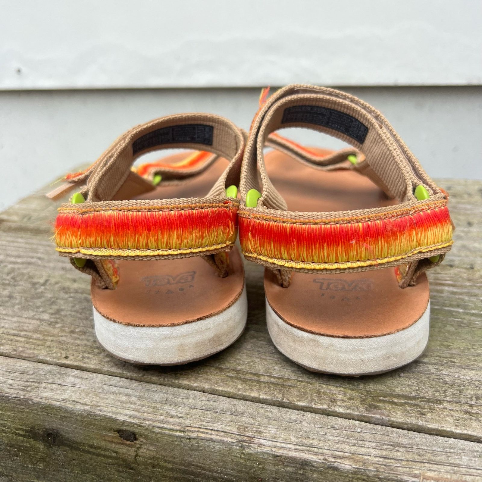 Teva Teva Original Universal Obre Orange Yellow Strap Sandals 5 Size US 5 / IT 35 - 4 Thumbnail