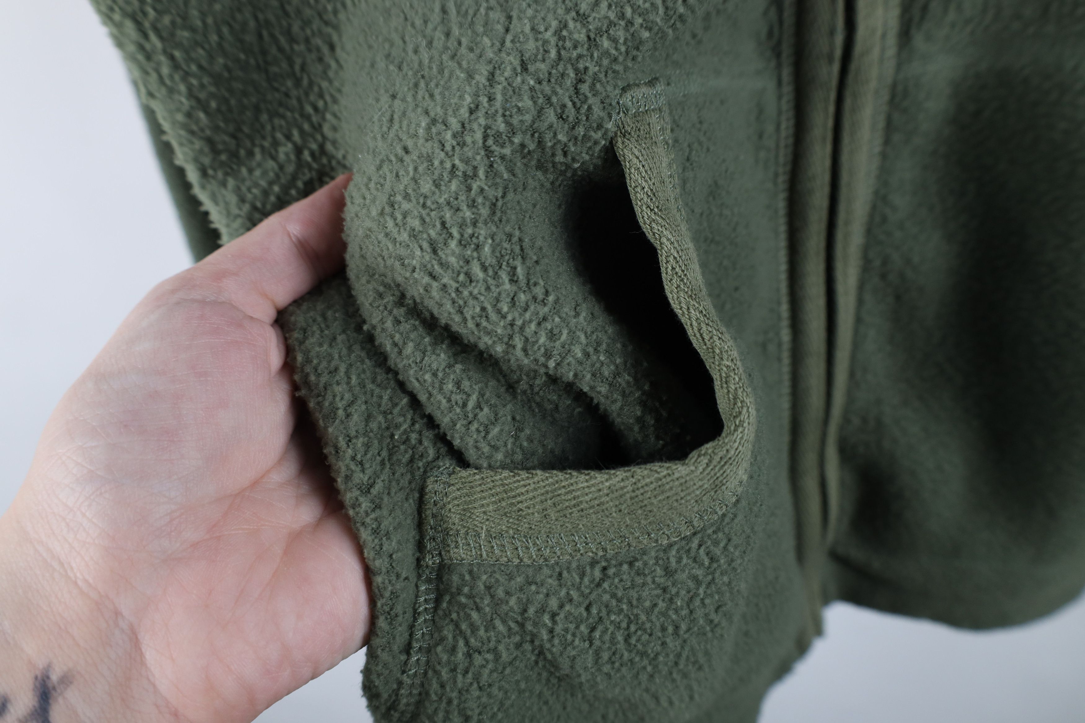 Vintage Vintage 90s Streetwear Blank Full Zip Fleece Hoodie Size L / US 10 / IT 46 - 8 Thumbnail