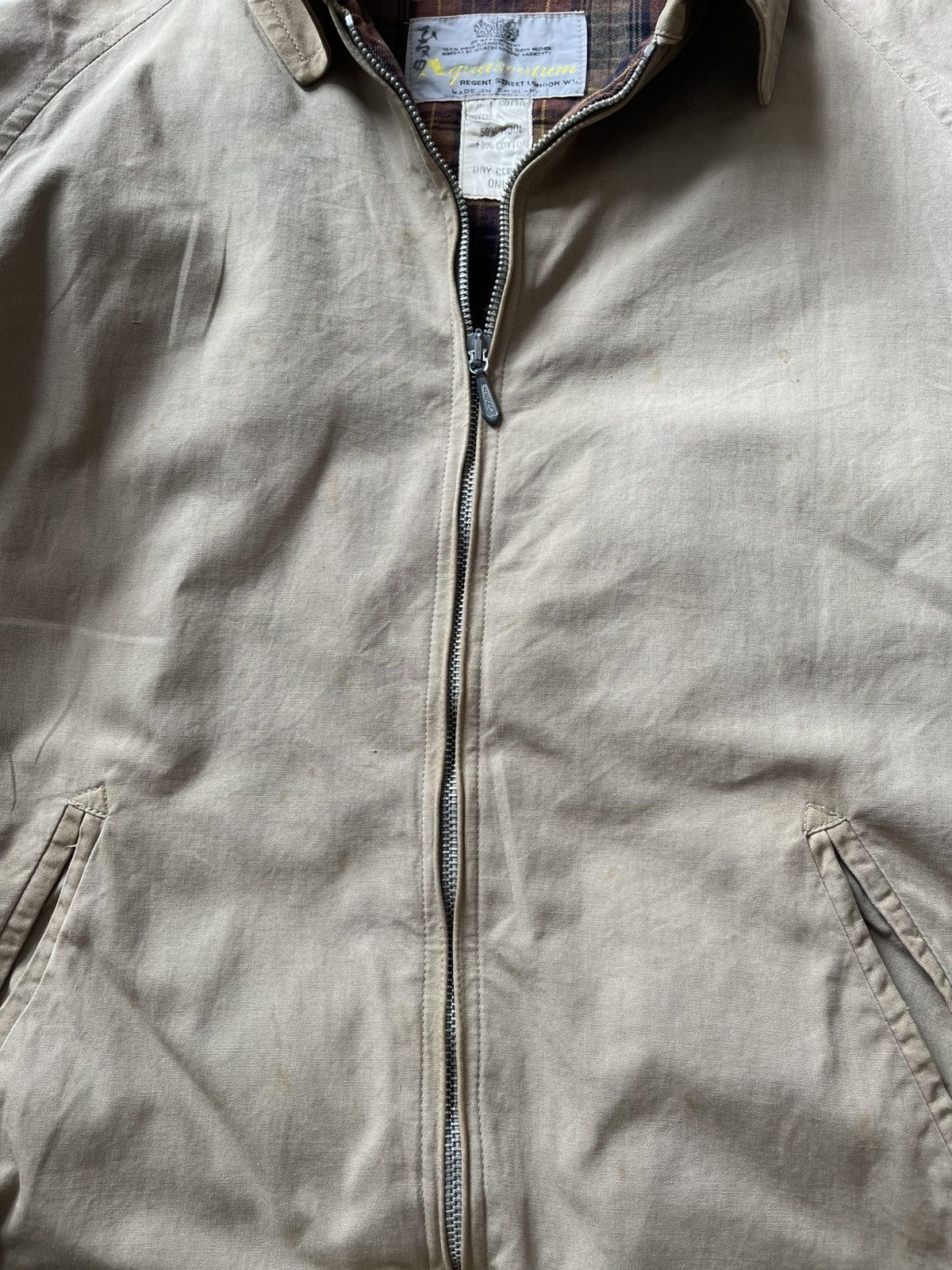 Aquascutum Rare 60s Aquascutum Zipper Jacket With One Back Pocket Size US S / EU 44-46 / 1 - 18 Thumbnail