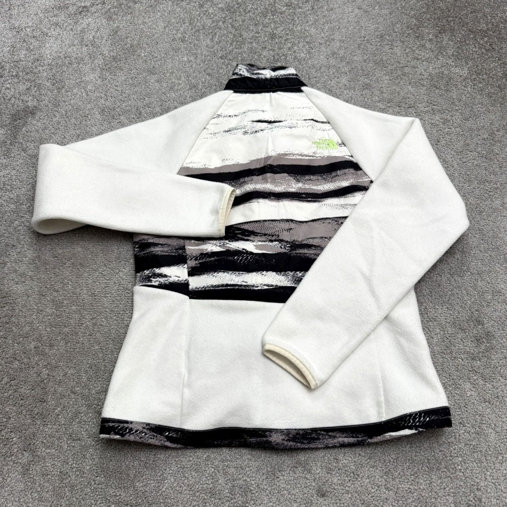The North Face The North Face Jacket Womens Small Black White BrushStroke Fleece Full Zip Agave Size S / US 4 / IT 40 - 2 Thumbnail