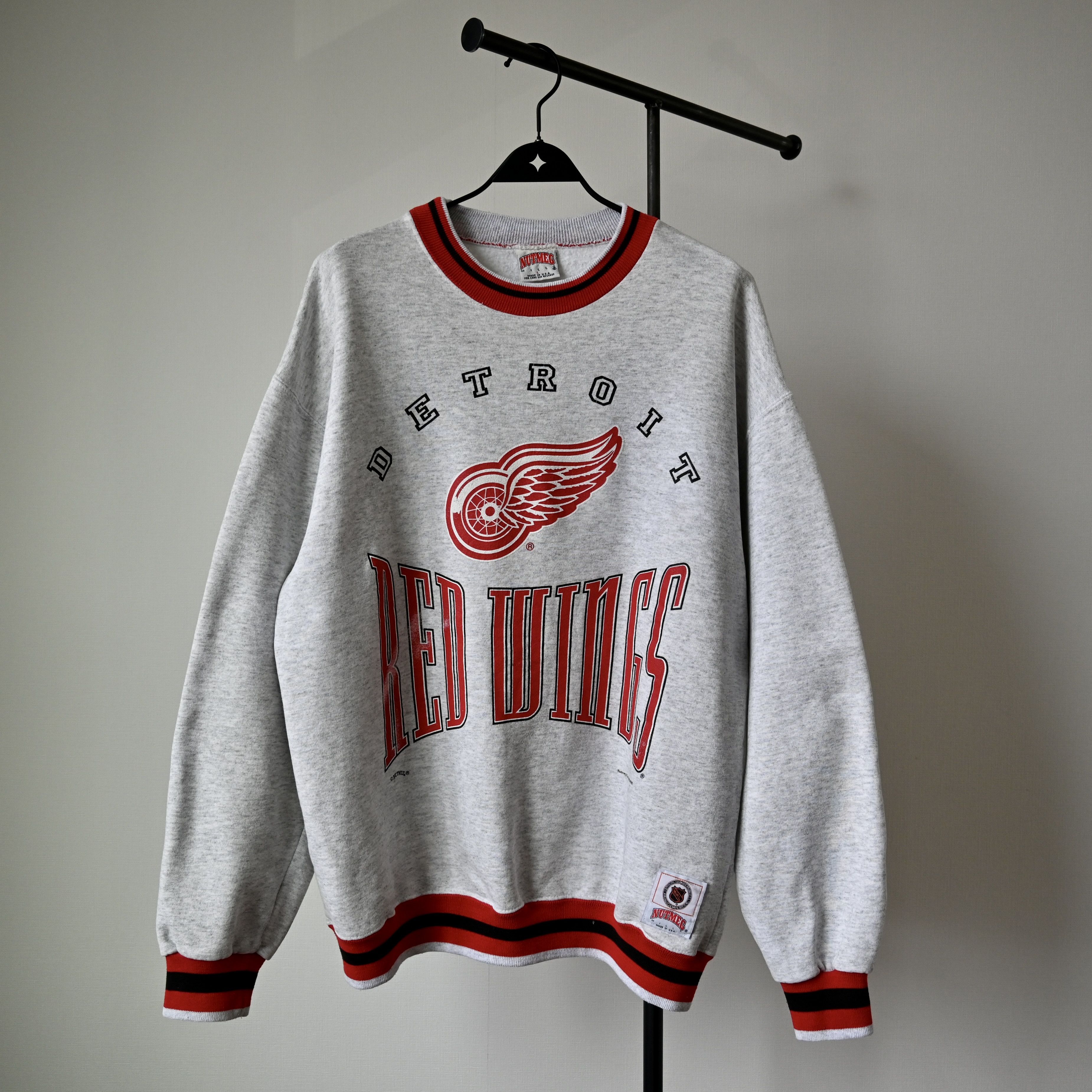 NHL VTG 1990s DETROIT RED WINGS sweatshirt made in USA Size US L / EU 52-54 / 3 - 2 Thumbnail