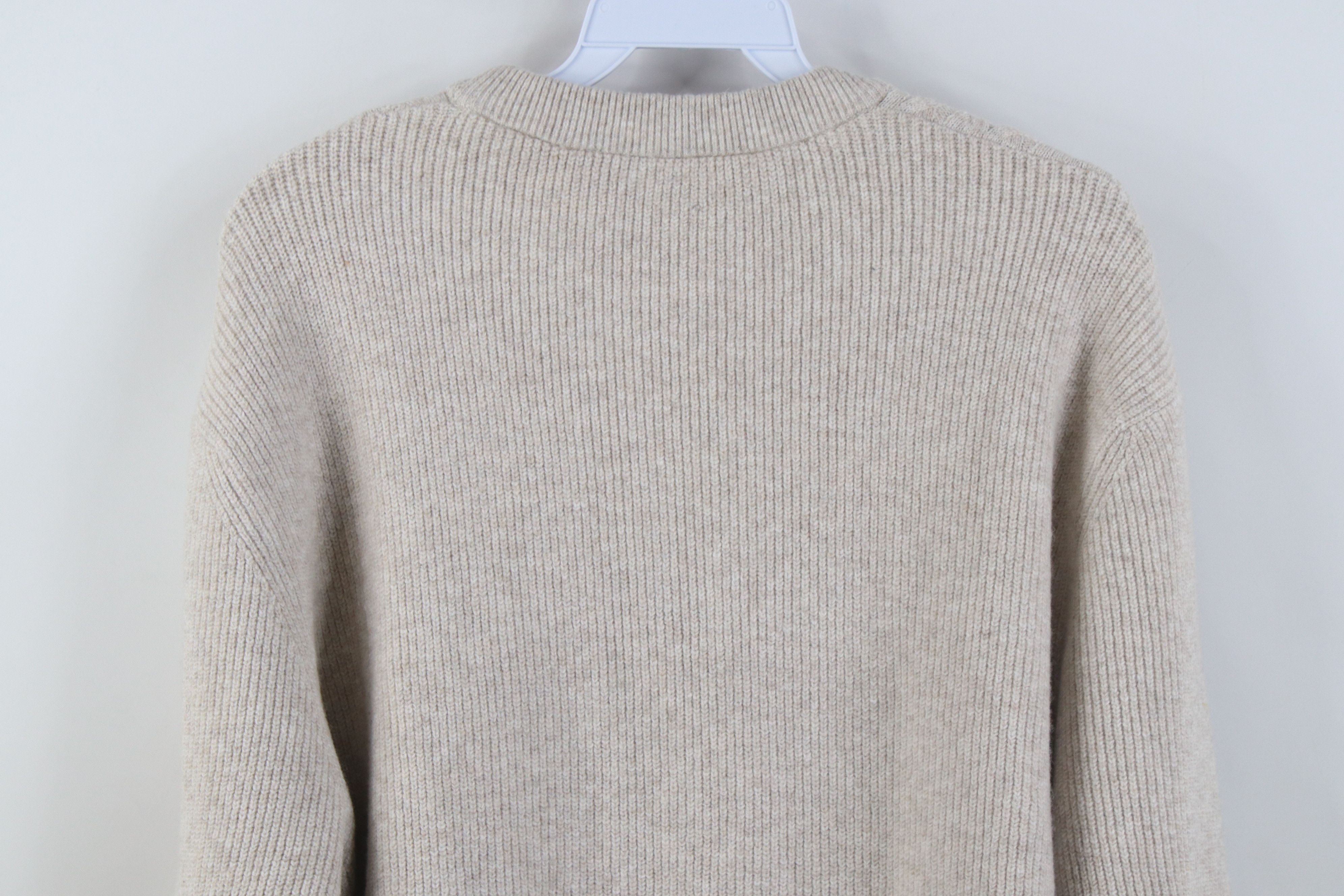 Esprit Vintage Y2K Esprit Blend Ribbed Cable Knit Sweater Stone Size US XL / EU 56 / 4 - 9 Thumbnail