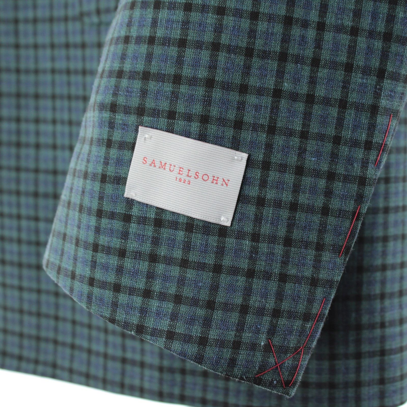 Samuelsohn Samuelsohn Sport Coat Size 46 Regular US in Green Size 46R - 3 Thumbnail