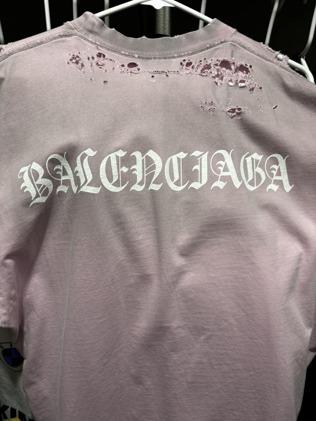 Balenciaga BALENCIAGA GHOTIC TYPE LOGO T SHIRT Size US L / EU 52-54 / 3 - 3 Thumbnail