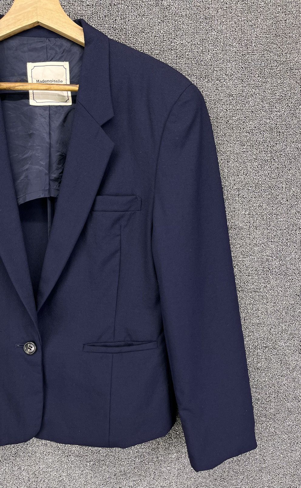Issey Miyake Issey Miyake X Mademoiselle Non Non Wool Blazer Coat Jacket Size S / US 4 / IT 40 - 4 Thumbnail