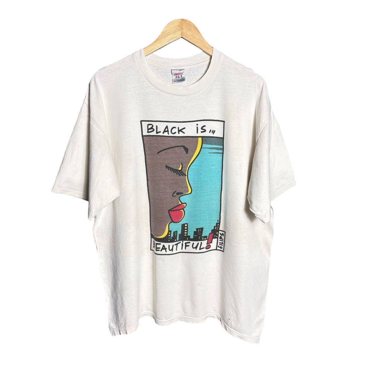 Vintage Vintage 90s Black Is Beautiful Arret Sur Image Movie Art Tee Size US XL / EU 56 / 4 - 1 Thumbnail