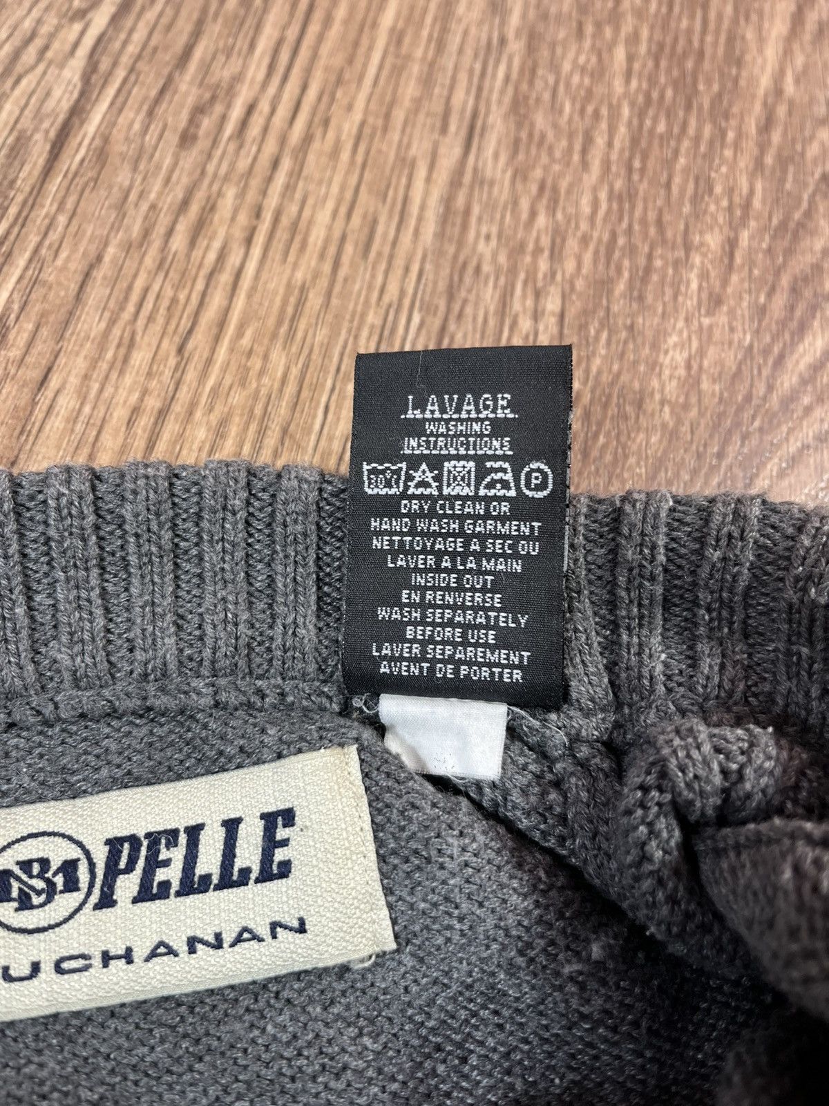 Pelle Pelle × Vintage Vintage Marc Buchanan Pelle Pelle Knit Sweater Rare Big Logo Size US L / EU 52-54 / 3 - 8 Thumbnail