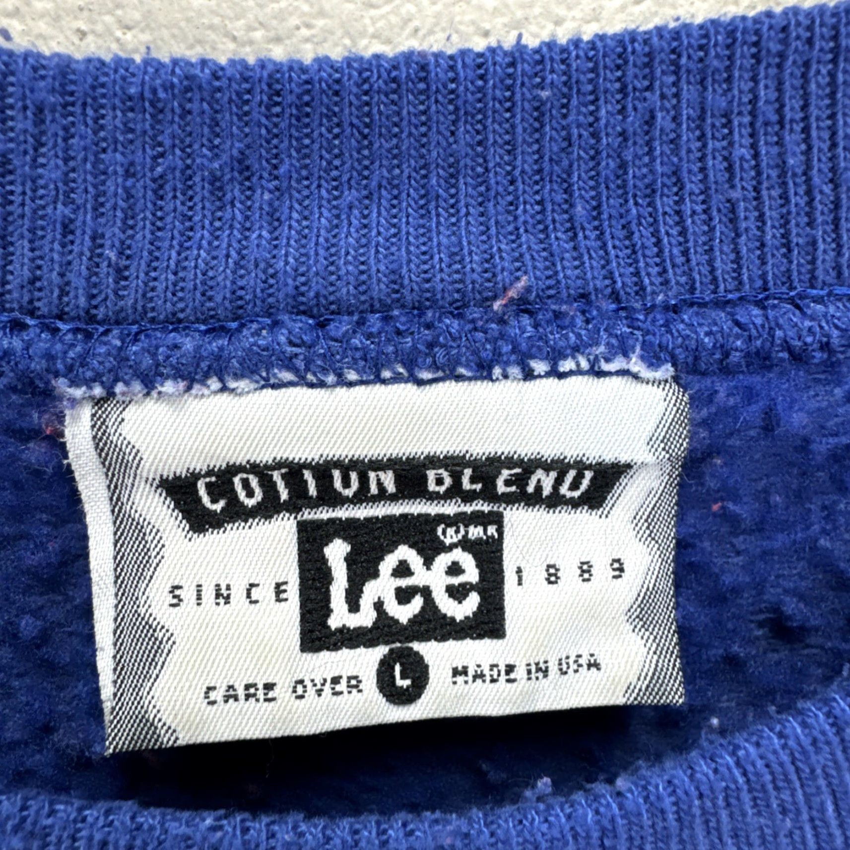 Lee VINTAGE Lee Dog Sweatshirt Large Blue Pullover Crew Neck Unisex Adults Graphic Print 90s Theme Winter Size US L / EU 52-54 / 3 - 3 Thumbnail