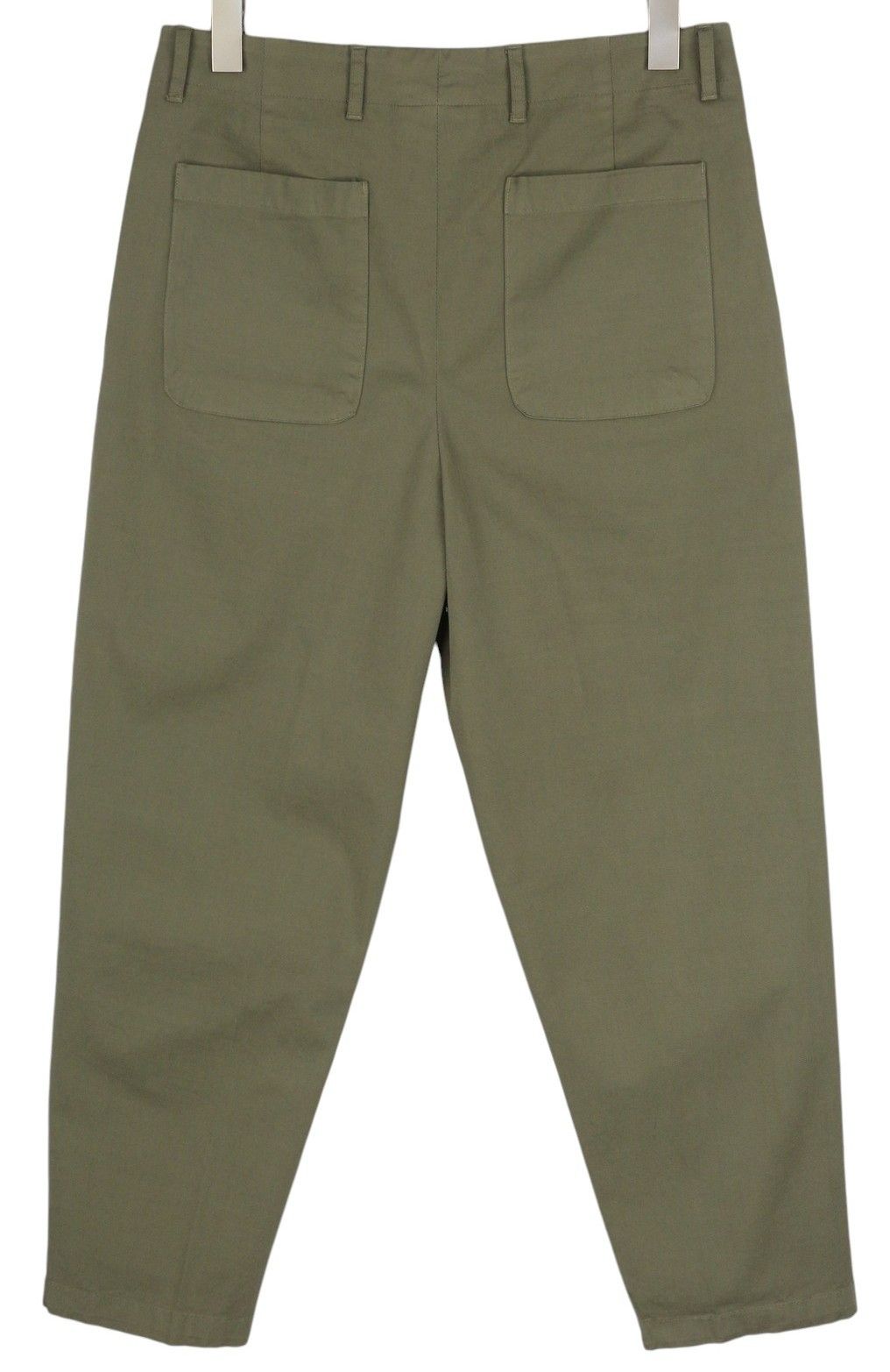 Tommy Hilfiger ARMY STRETCH TWILL W32 Khaki Pleated Trousers 84977 Size US 32 / EU 48 - 2 Thumbnail