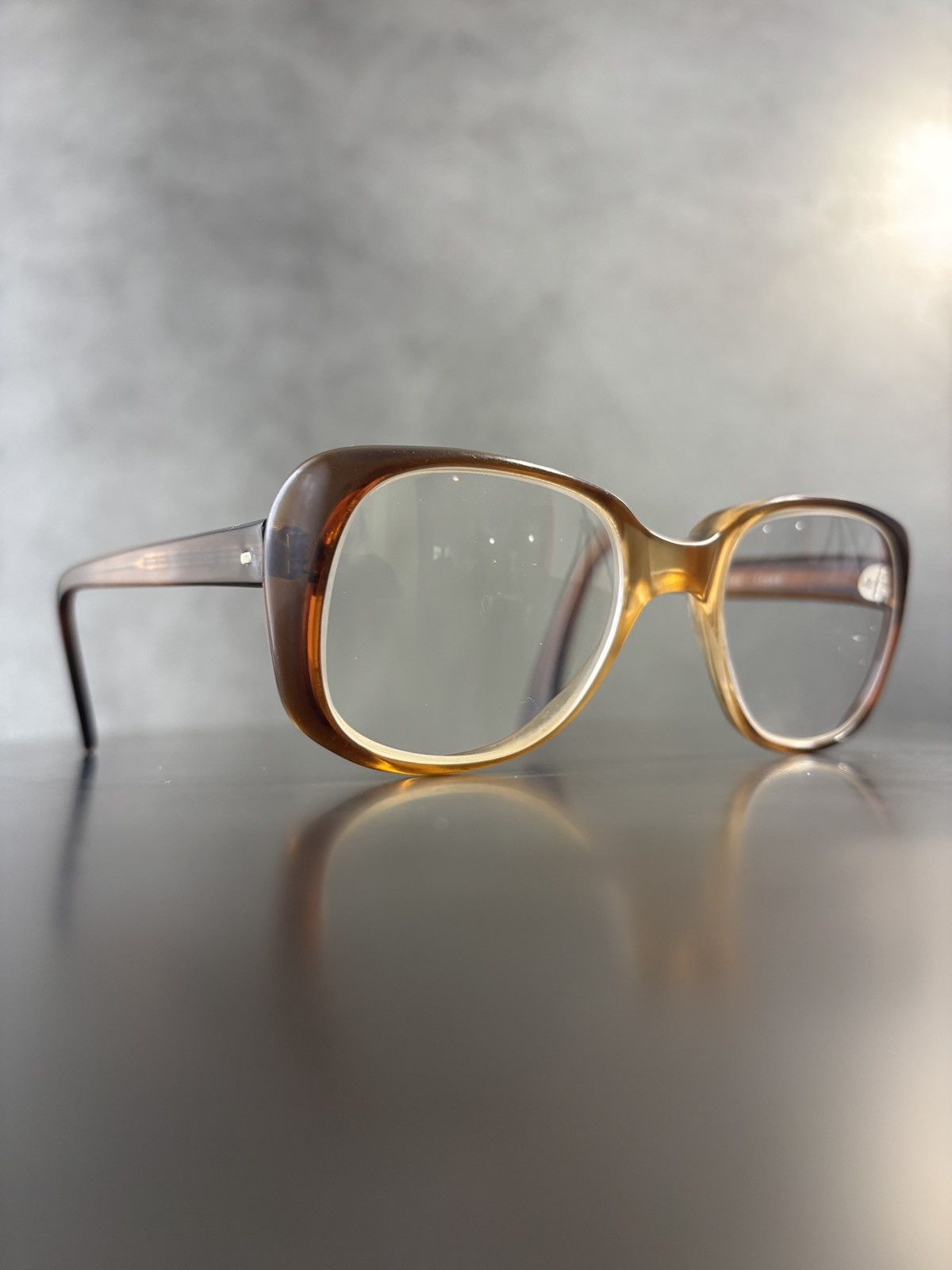 Vintage 1970s Acetate Eyeglasses 80s Vintage Frames Size ONE SIZE - 18 Thumbnail