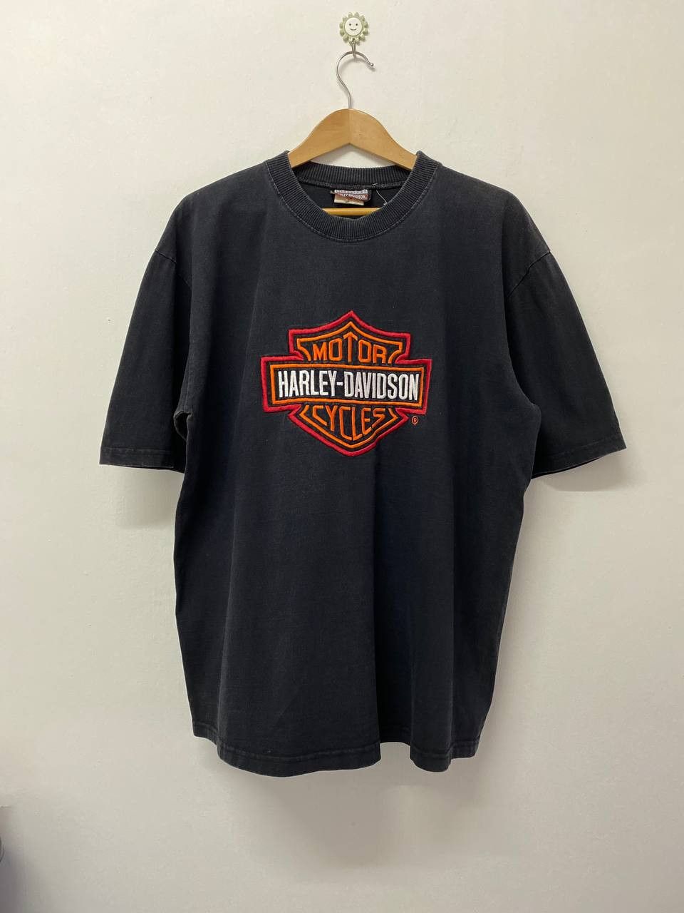 Vintage Harley Davidson store Logo Overshirt Shirt Black