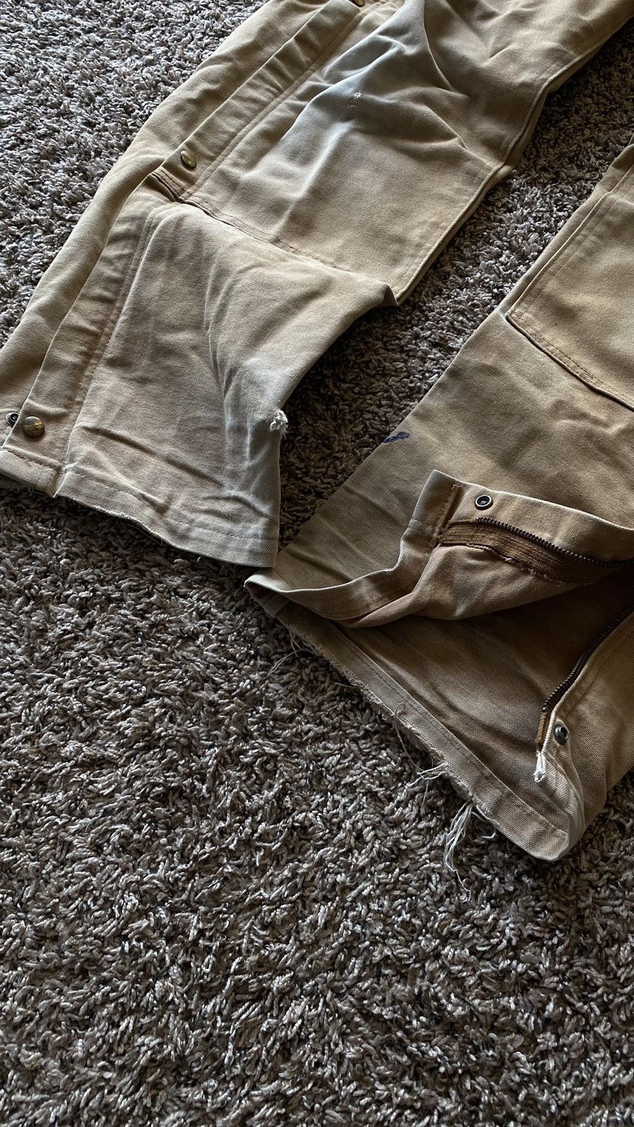 Carhartt × Vintage Vintage Carhartt Faded overalls Size US XL / EU 56 / 4 - 3 Thumbnail