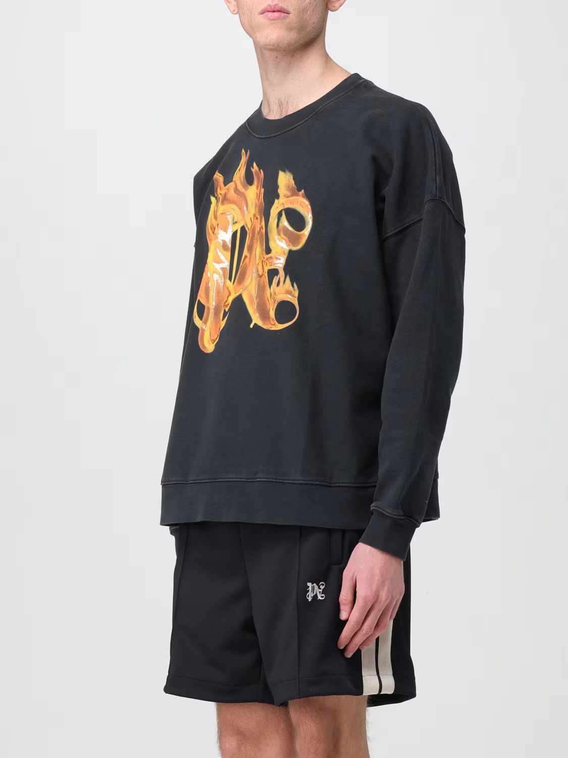 Palm Angels o1s22i1n1224 Crewneck Sweatshirt in Black Size US L / EU 52-54 / 3 - 3 Thumbnail