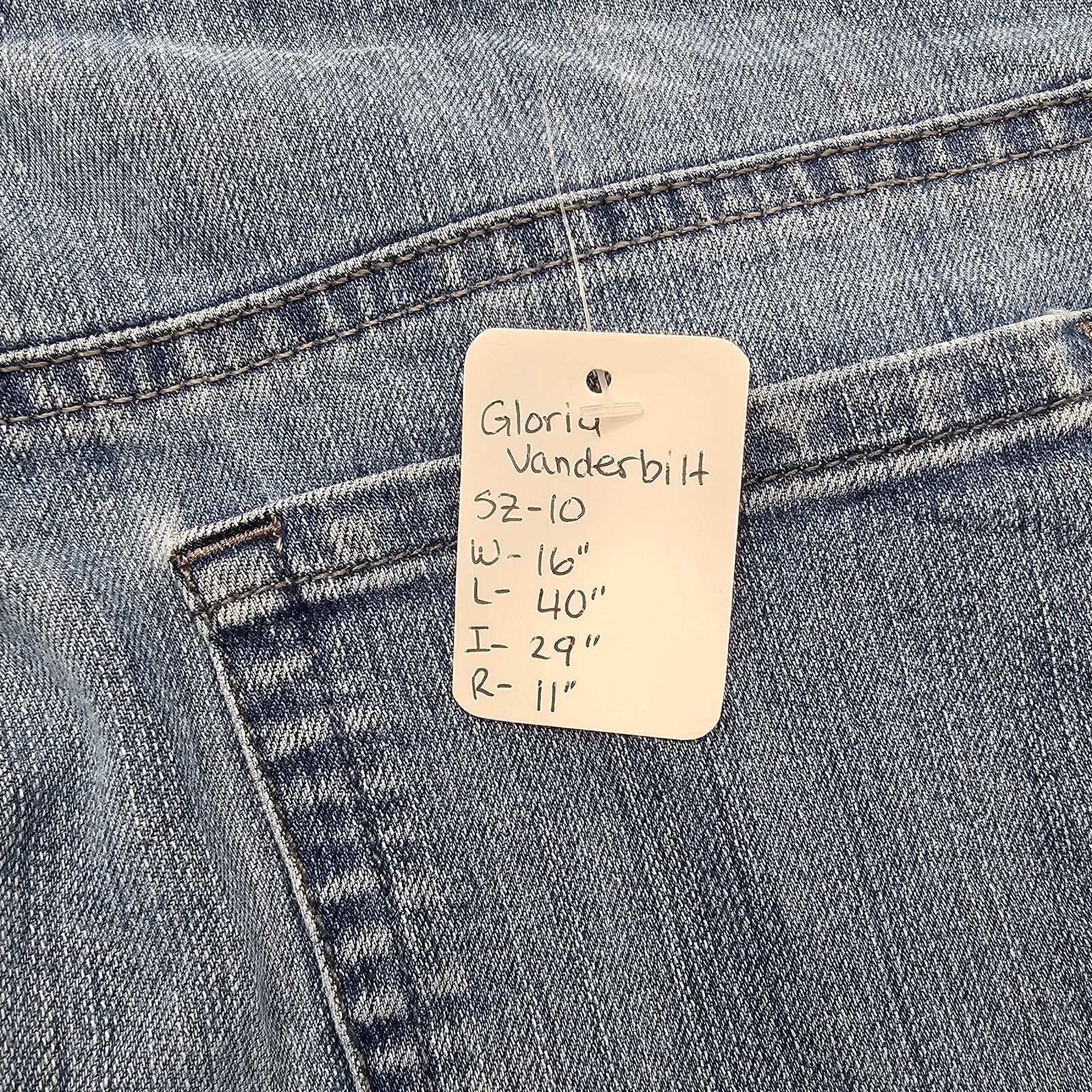 Other Gloria Vanderbilt Blue Denim Jeans Pants 10 Size 32" / US 10 / IT 46 - 5 Thumbnail