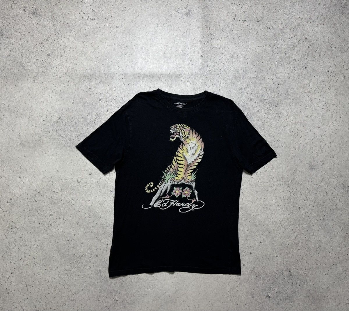 Ed Hardy Ed Hardy Tiger Black Big Logo T-Shirt Size M Size US M / EU 48-50 / 2 - 1 Thumbnail