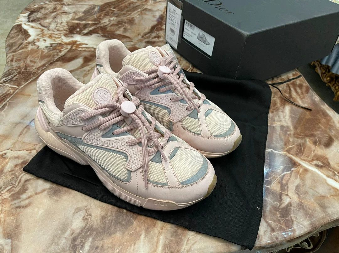 Dior Dior Men's 2025 Pink Sneaker 41 Near New Dior Logo Size US 8 / EU 41 - 3 Thumbnail