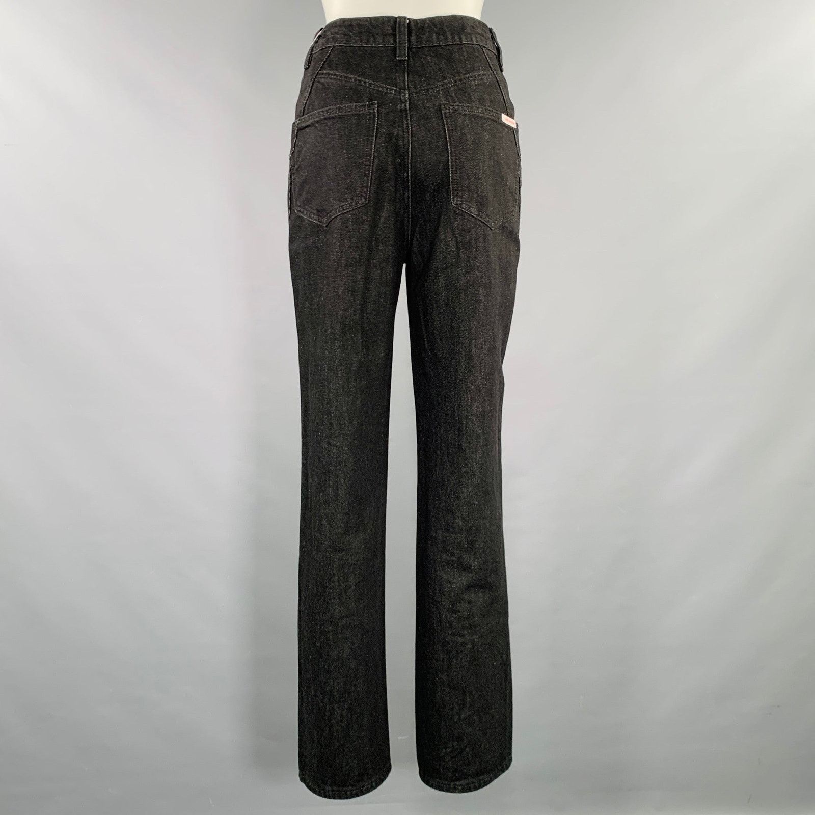 Self-Portrait SELF-PORTRAIT Size 26 Black Cotton Five Pockets Jeans Size 26" / US 2 / IT 38 - 2 Thumbnail