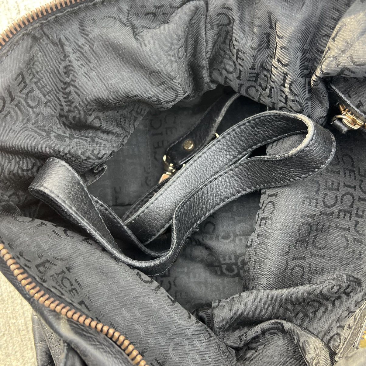 90s iceberg leather shoulder bag archive