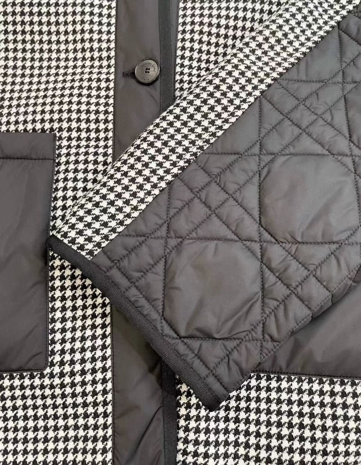 Dior Dior Classic Houndstooth Lightweight Cotton Jacket J33 Size XS / US 0-2 / IT 36-38 - 5 Thumbnail