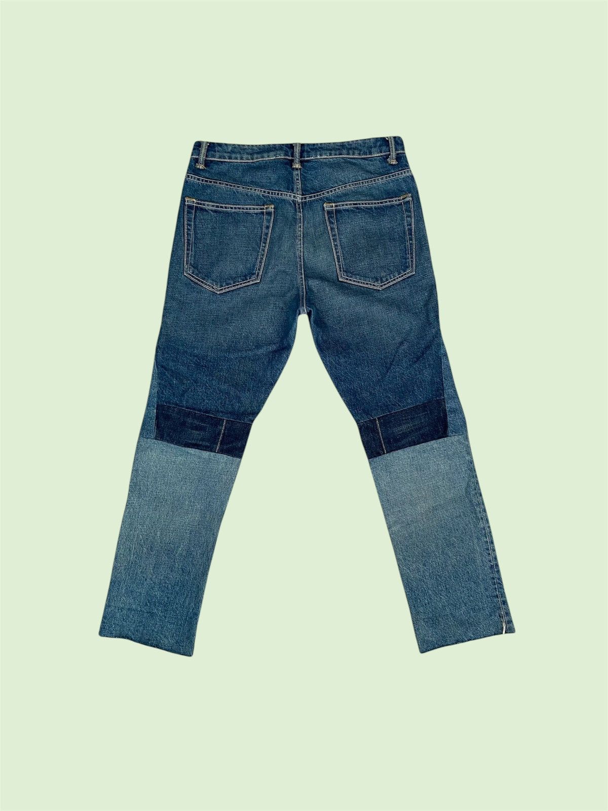 Helmut Lang Helmut Lang Patchwork High Rise Crop Denim Pants Size US 31 - 2 Thumbnail