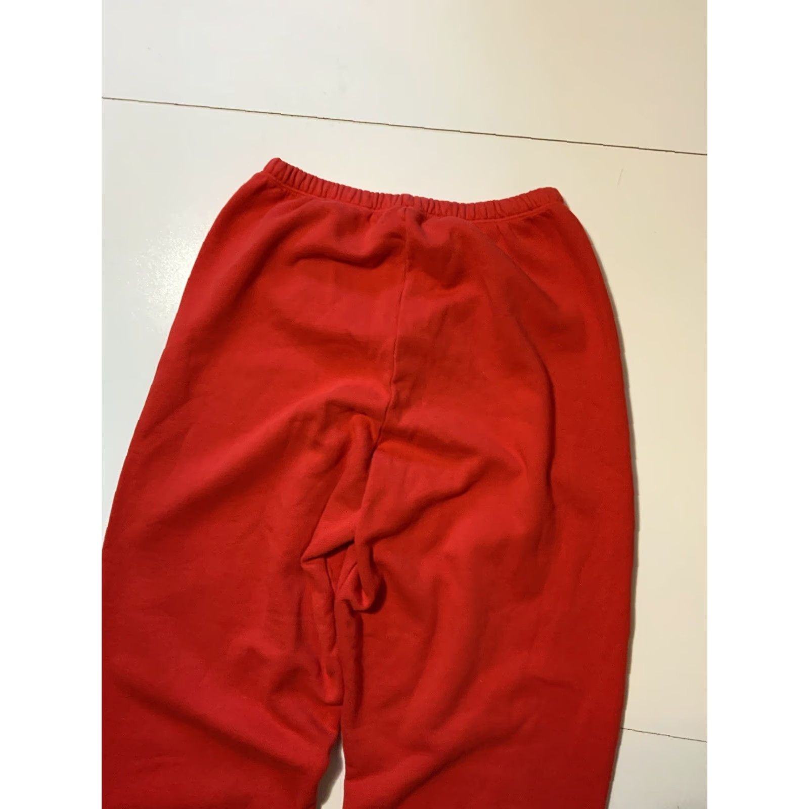 Vintage VINTAGE Red Made In USA Blank Fleece Drawstring Heavyweight Jogger Sweatpants Sz. S Mens Pants Sweatpants USA Heavyweight Fleece Jogger Drawstring S Size US 29 - 8 Thumbnail