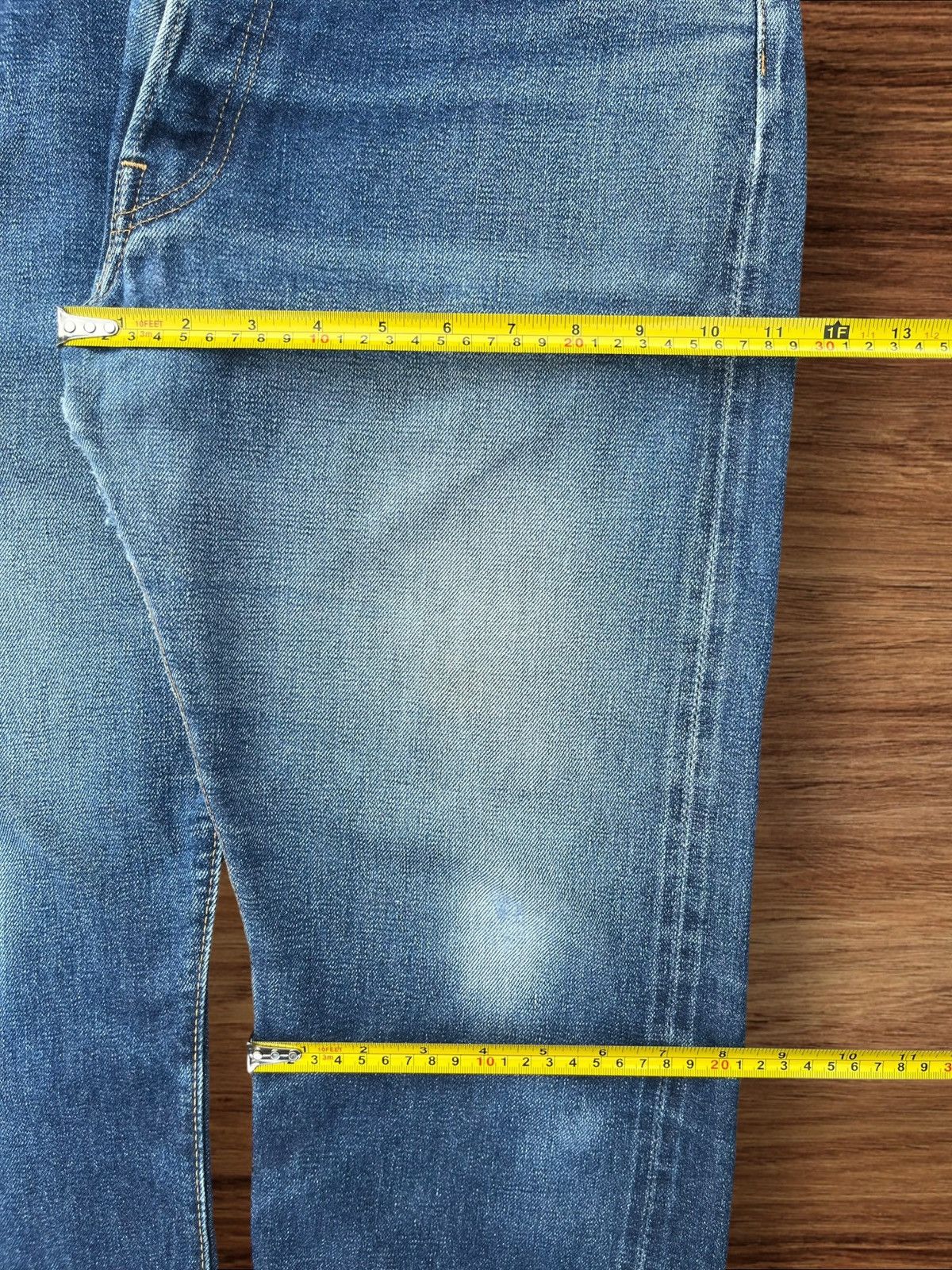 Japanese Brand Vintage Japanese Brand Buttonfly Redline Selvedge Jeans Size US 32 / EU 48 - 20 Thumbnail