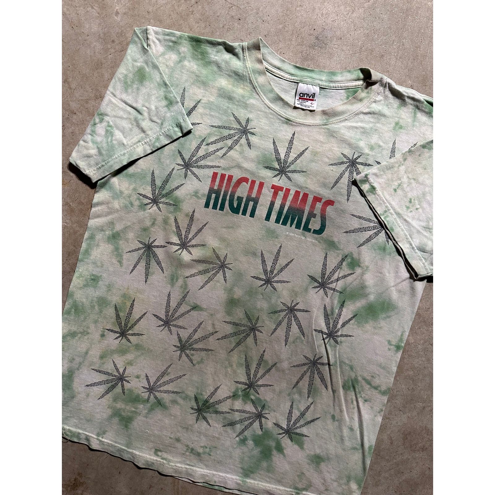Anvil × Vintage Vintage High Times Magazine AOP 1999 T Shirt Marijuana Plant Size US L / EU 52-54 / 3 - 3 Thumbnail