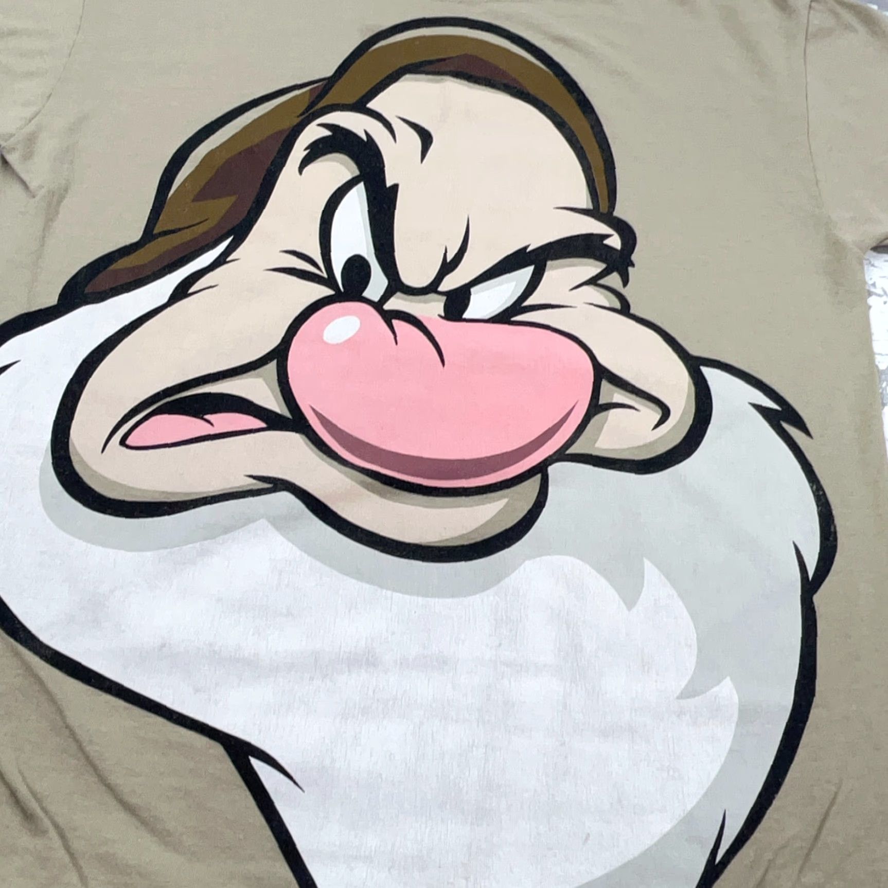 Disney Disney Shirt Men Large Brown Tan Grumpy Tee All Over Print Walt World Vintage No Size US L / EU 52-54 / 3 - 5 Thumbnail