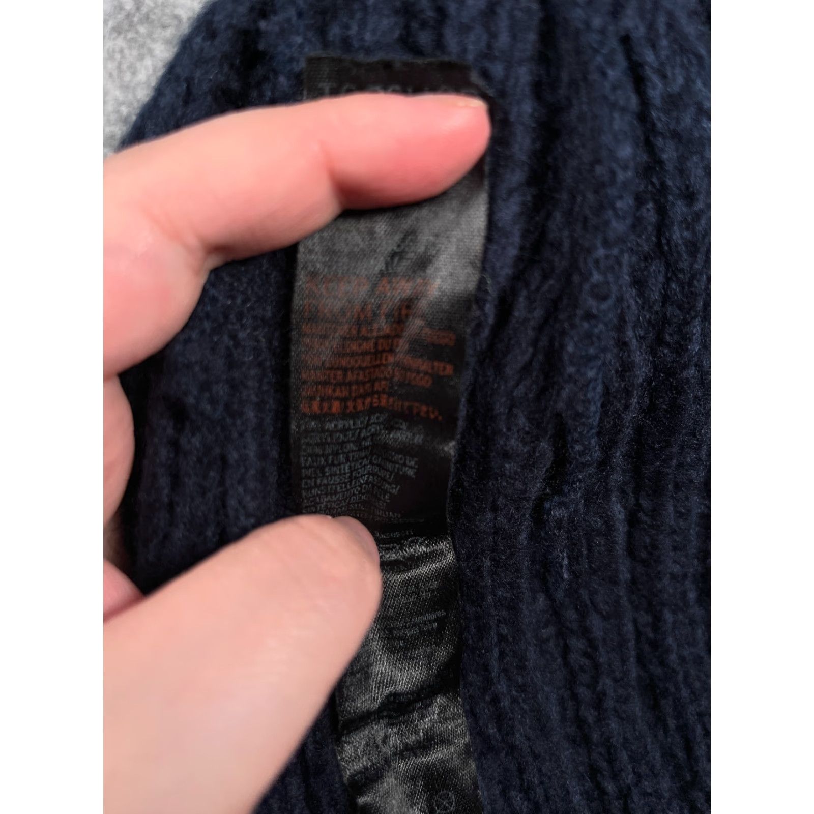 Topshop Topshop Beanie Adult One Size Blue Knit Acrylic Faux Fur Pom Hat Unisex Adults Mens Womens 90s Outdoor Ski Style Size ONE SIZE - 8 Thumbnail