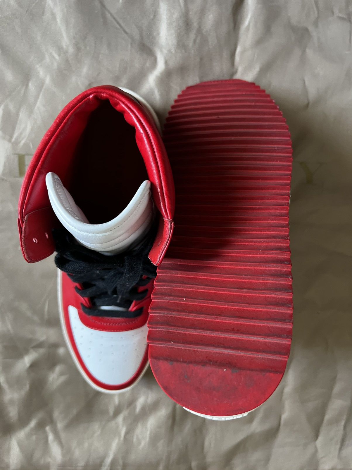 Fear of God Fear of God - Basketball Leather High-Top Sneakers Size 41 Size US 8 / EU 41 - 6 Thumbnail