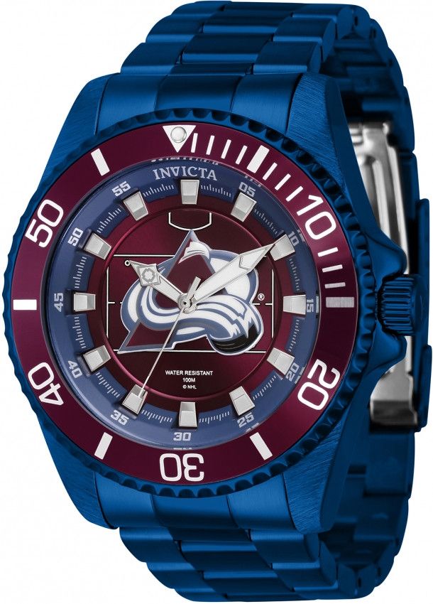Invicta × NHL NHL Colorado Avalanche Quartz Blue Dial Unisex Watch Size ONE SIZE - 1 Thumbnail