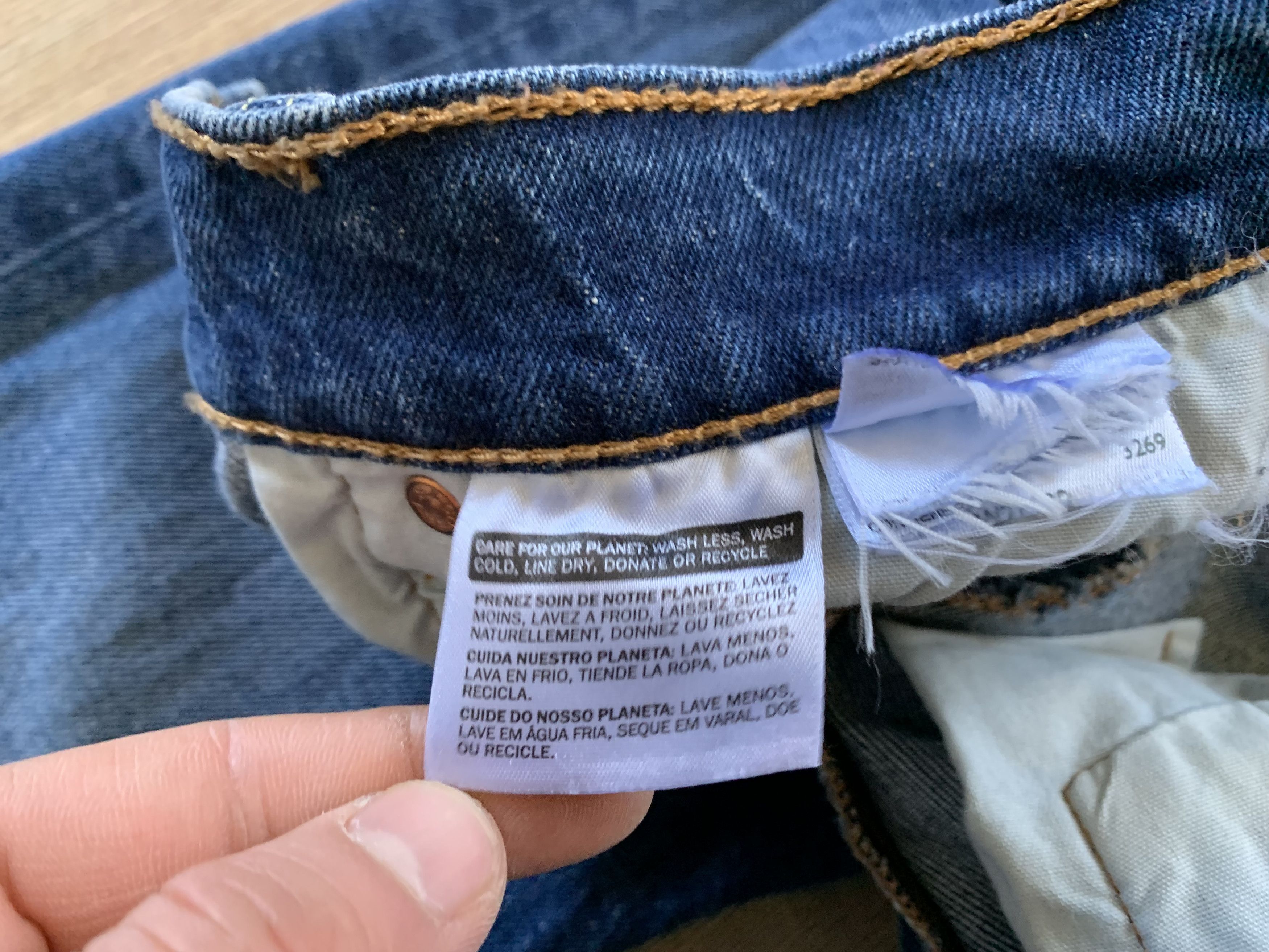 Levi's Womens Levi’s 501 Blue Wash Denim Jeans Size 27" / US 4 / IT 40 - 8 Thumbnail