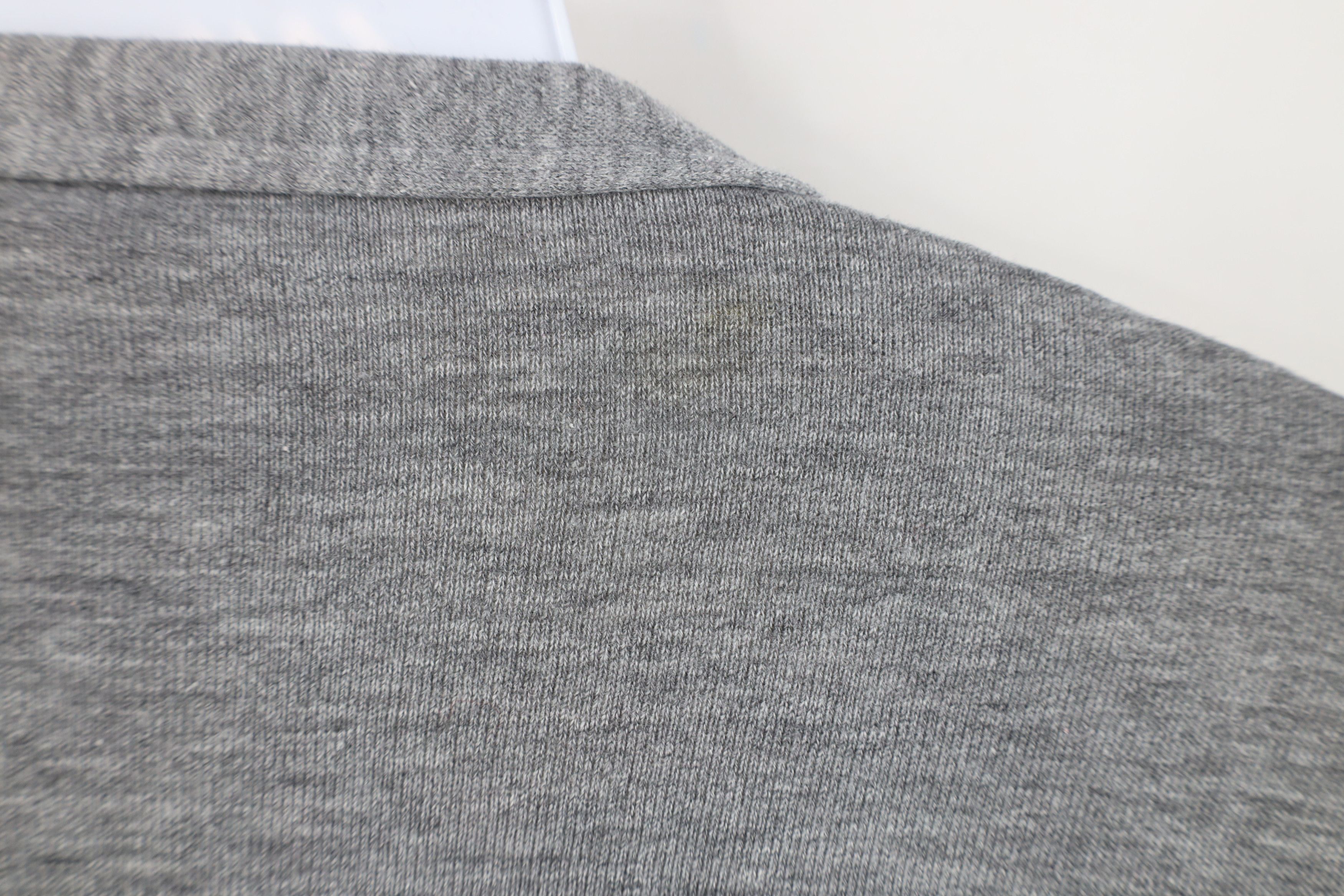Vintage Vintage 70s Streetwear Cardigan Sweatshirt Heather Gray USA Size US L / EU 52-54 / 3 - 9 Thumbnail