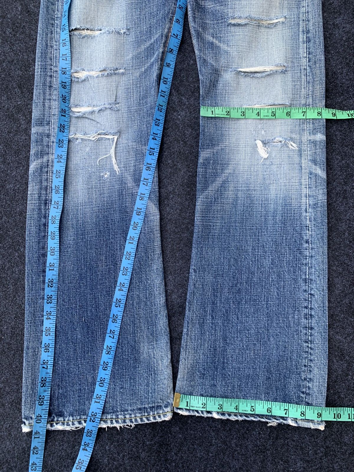 Eternal Eternal Flare Jeans Japan Made – Distressed Vintage Look Size US 32 / EU 48 - 11 Thumbnail