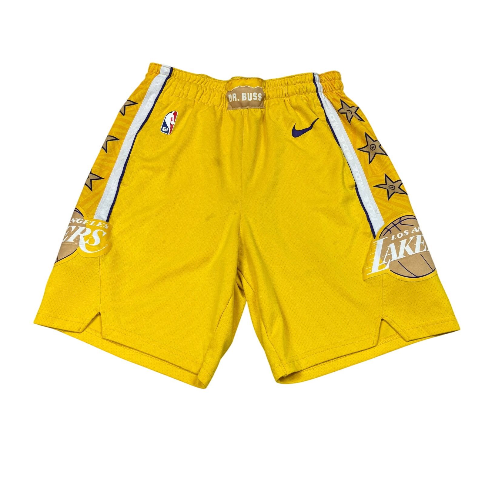 NBA × Nike Nike LA Lakers City Edition Dr. Buss Basketball Shorts 34/M Size US 28 / EU 44 - 1 Thumbnail