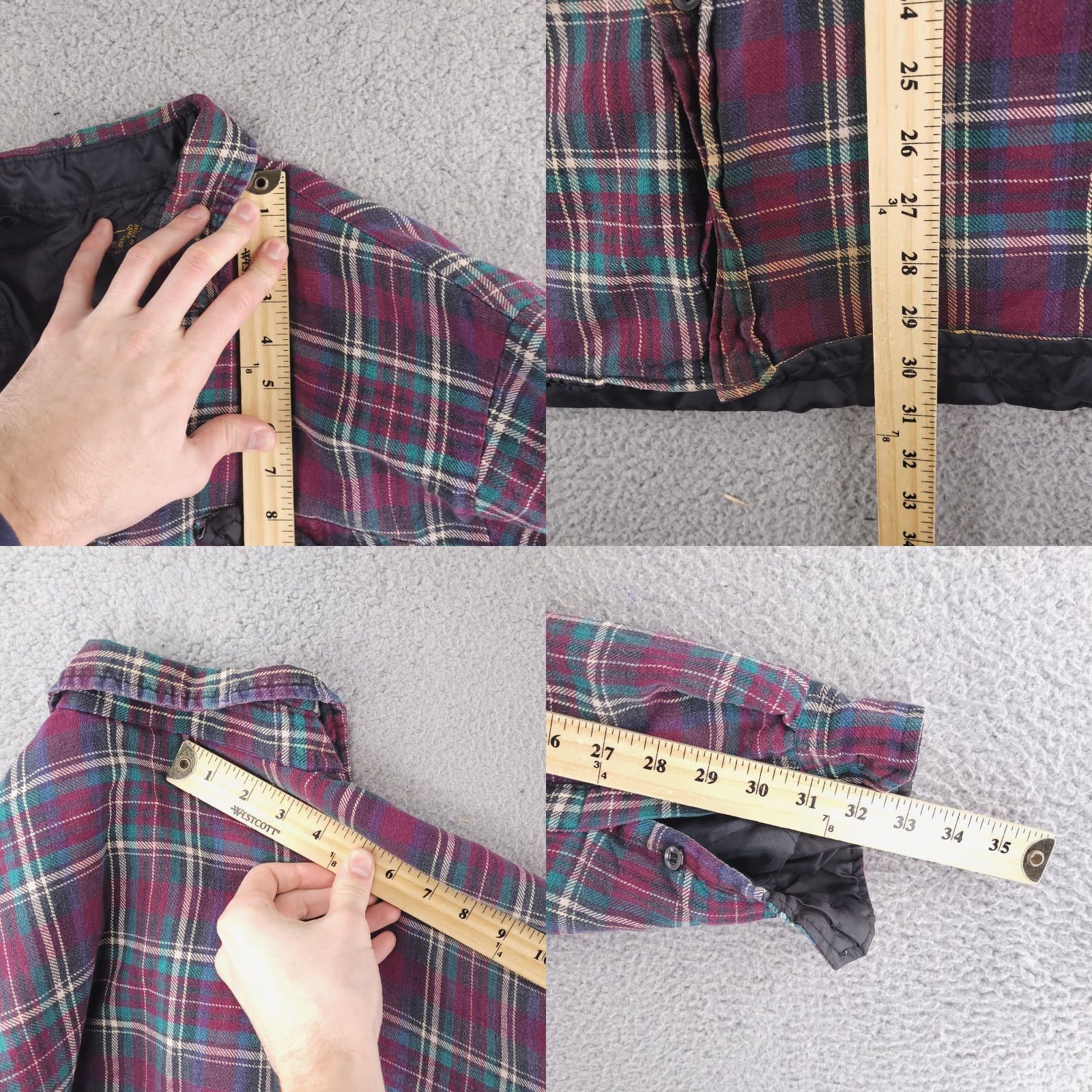 Vintage VINTAGE Mark II Jacket Mens XL Flannel Overcoat Quilted Plaid Red Size US XL / EU 56 / 4 - 8 Thumbnail