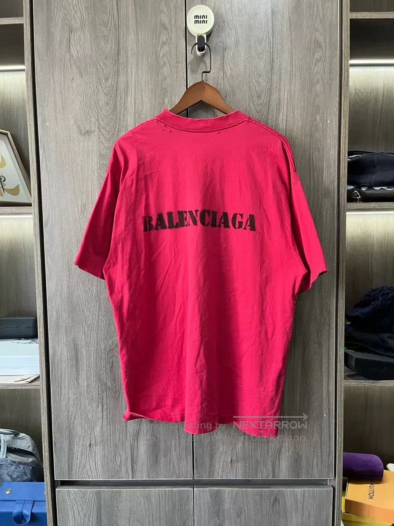 Balenciaga Balenciaga Spray Paint Logo Short Sleeve Size US M / EU 48-50 / 2 - 9 Thumbnail