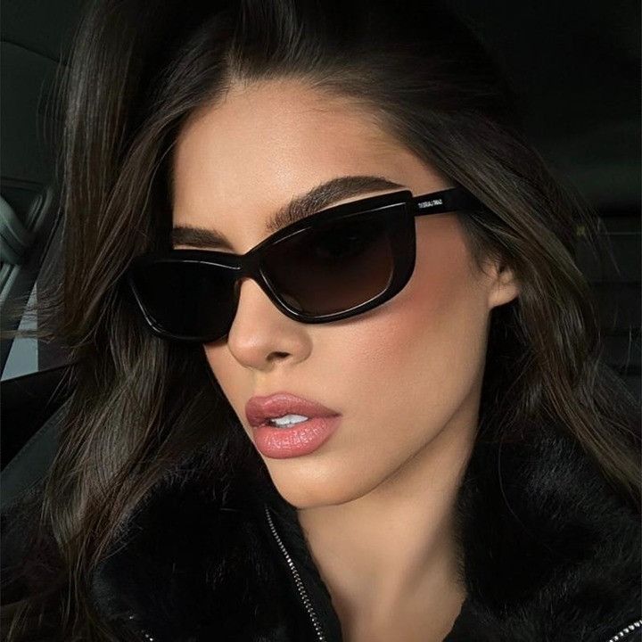 Saint Laurent SL658 001 Sunglasses Black Cat Eye Frame, Black Lenses NEW SL 658 001 SAINT LAURENT BLACK SL658 001 WOMEN  main image 2