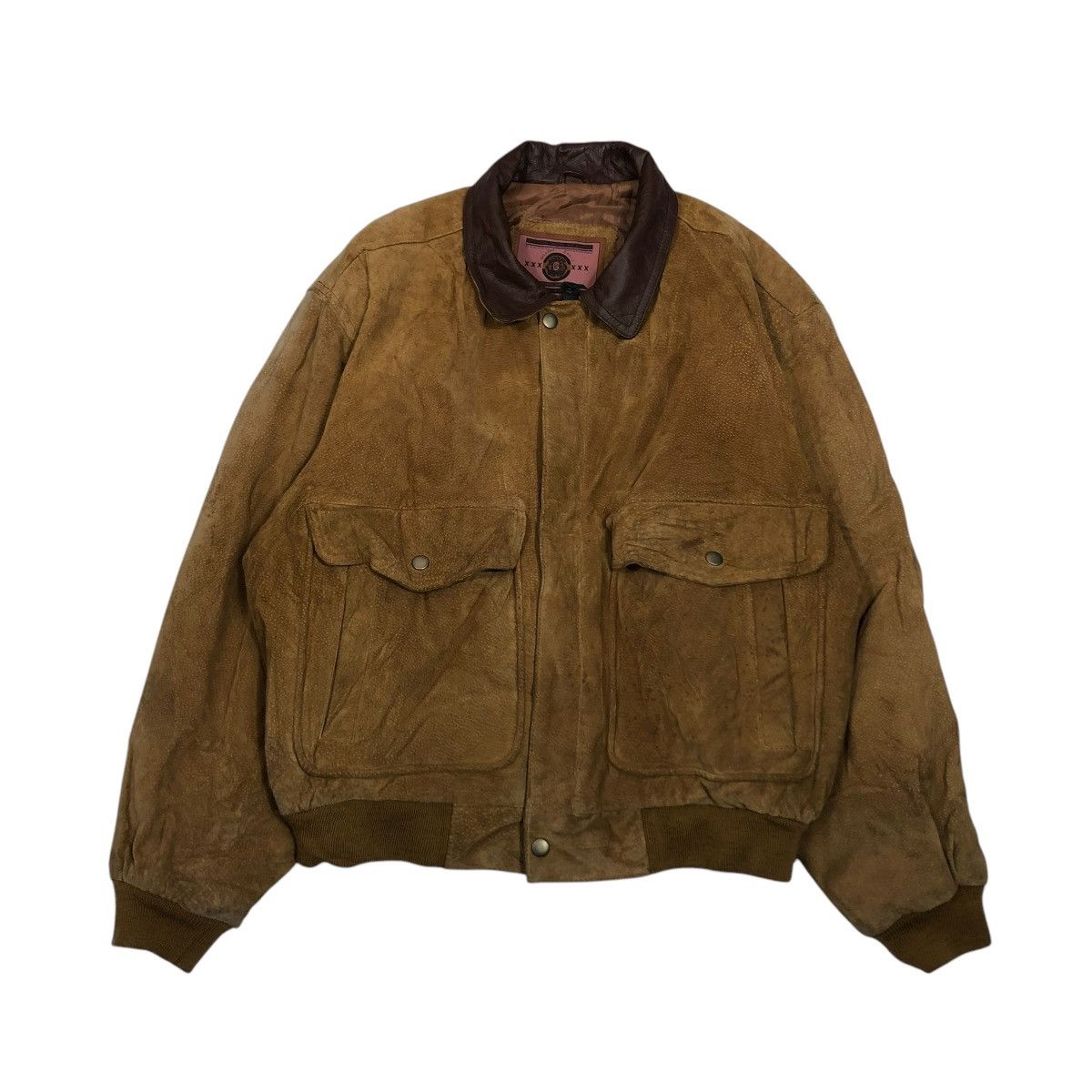 Japanese Brand 🔥VINTAGE BOMBER LEATHER JACKET GELEONE BASIC ISSEY MIYAKE Size US L / EU 52-54 / 3 - 1 Thumbnail
