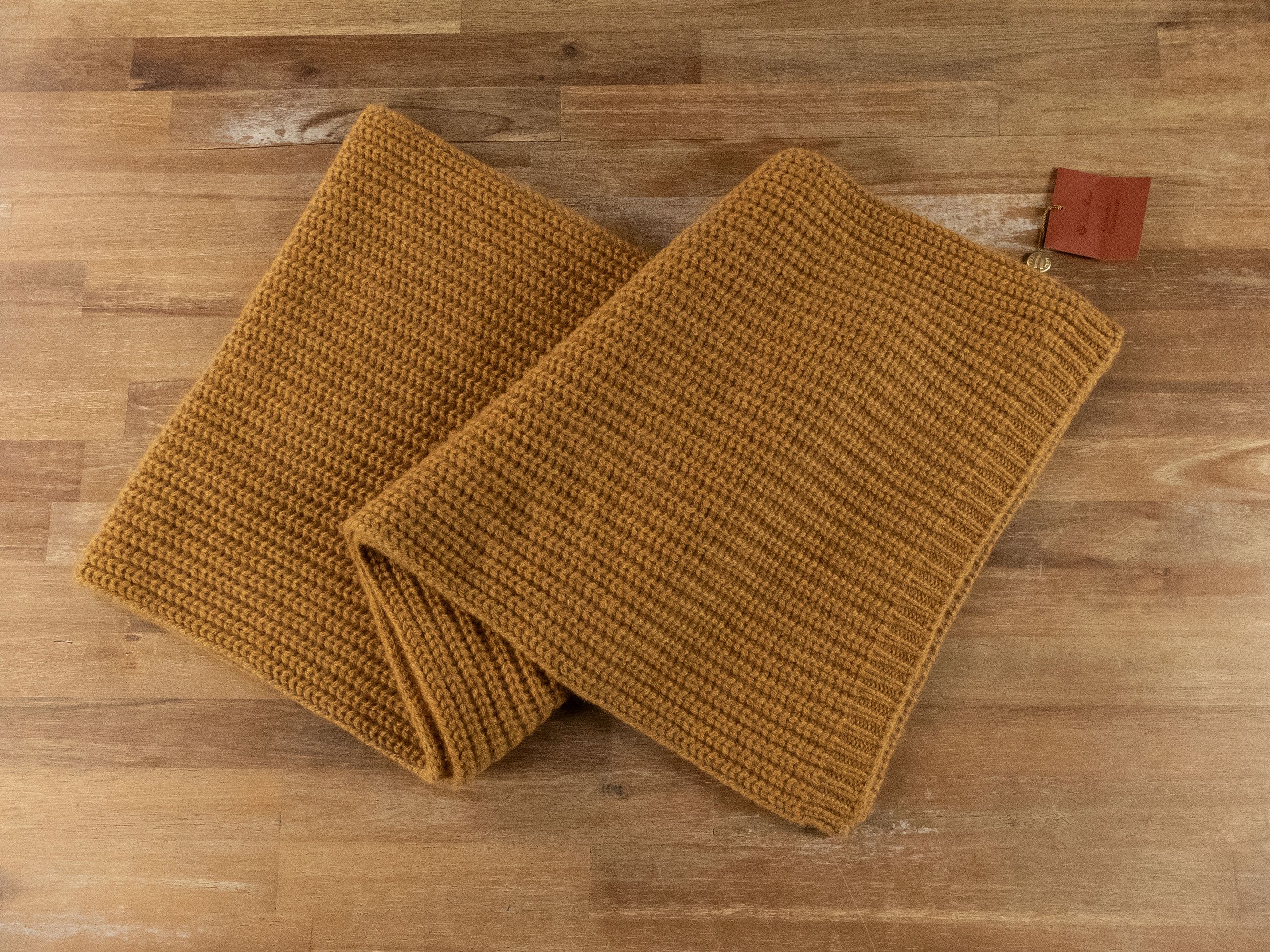 Loro Piana LORO PIANA Davenport mustard yellow ribbed cashmere scarf Size ONE SIZE - 6 Thumbnail