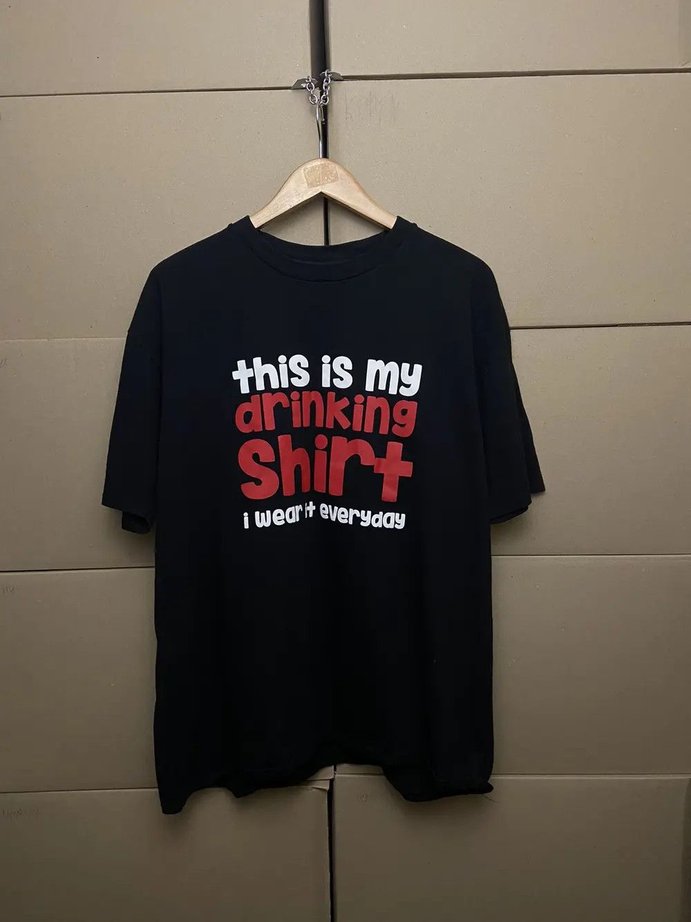 Vintage CRAZY VINTAGE FUNNY DRINKING TEE Y2K T SHIRT SKATE HUMOR Size US XL / EU 56 / 4 - 1 Thumbnail