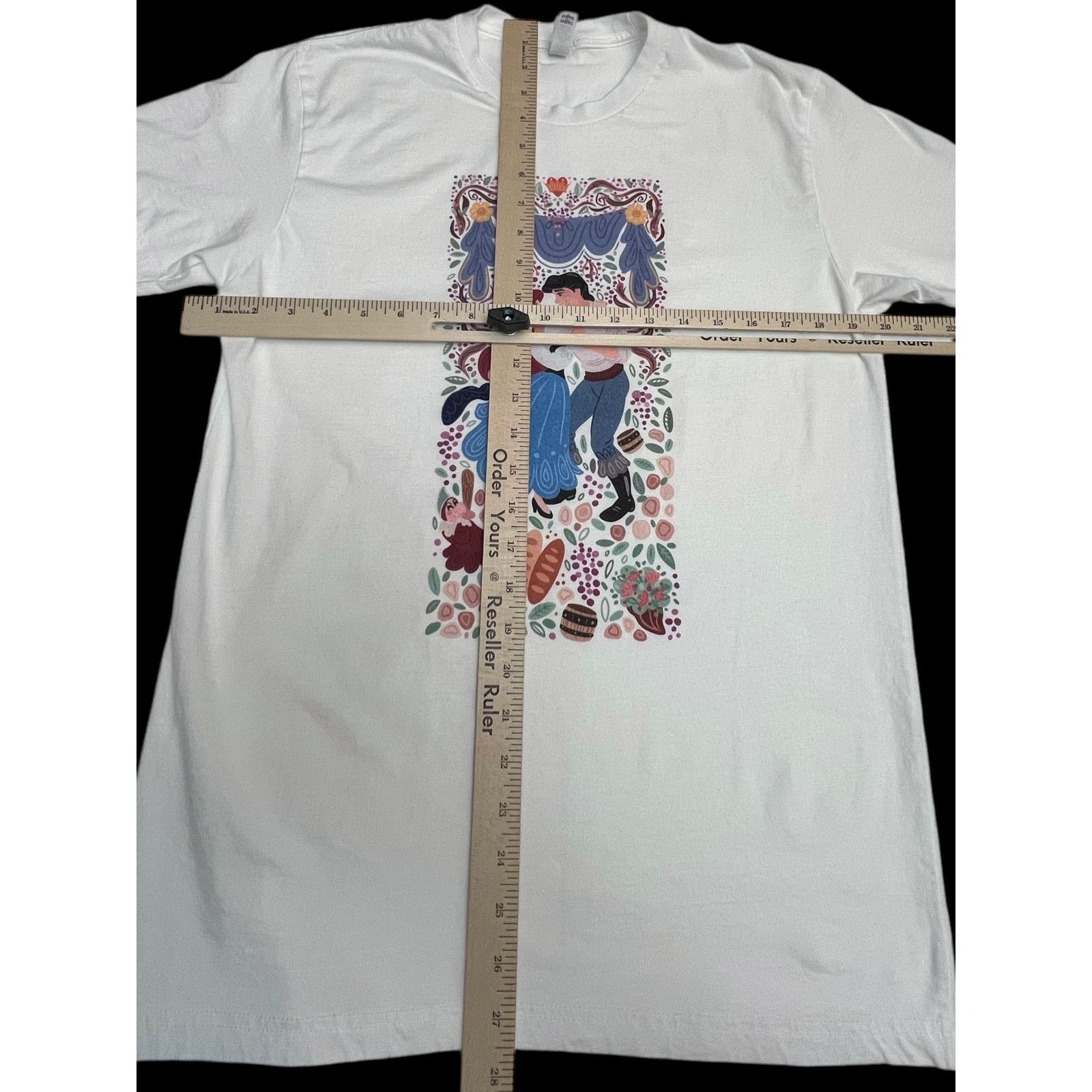 Next Level Apparel Disney Little Mermaid Ariel & Prince Eric Dancing T-Shirt Size M / US 6-8 / IT 42-44 - 8 Thumbnail