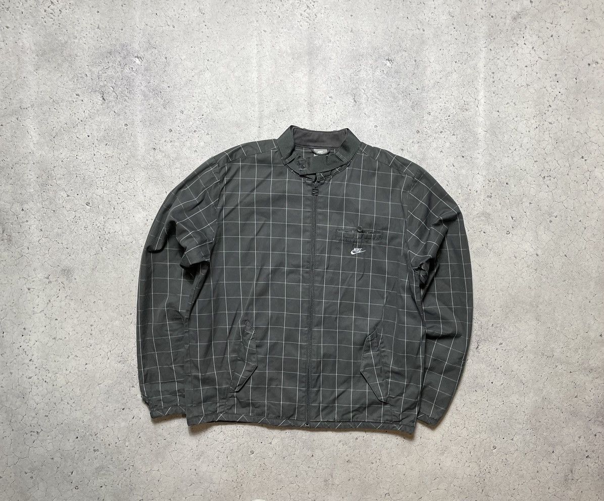 Nike Vintage Nike Y2K Checkered Bomber Jacket Drill Size US L / EU 52-54 / 3 - 1 Thumbnail