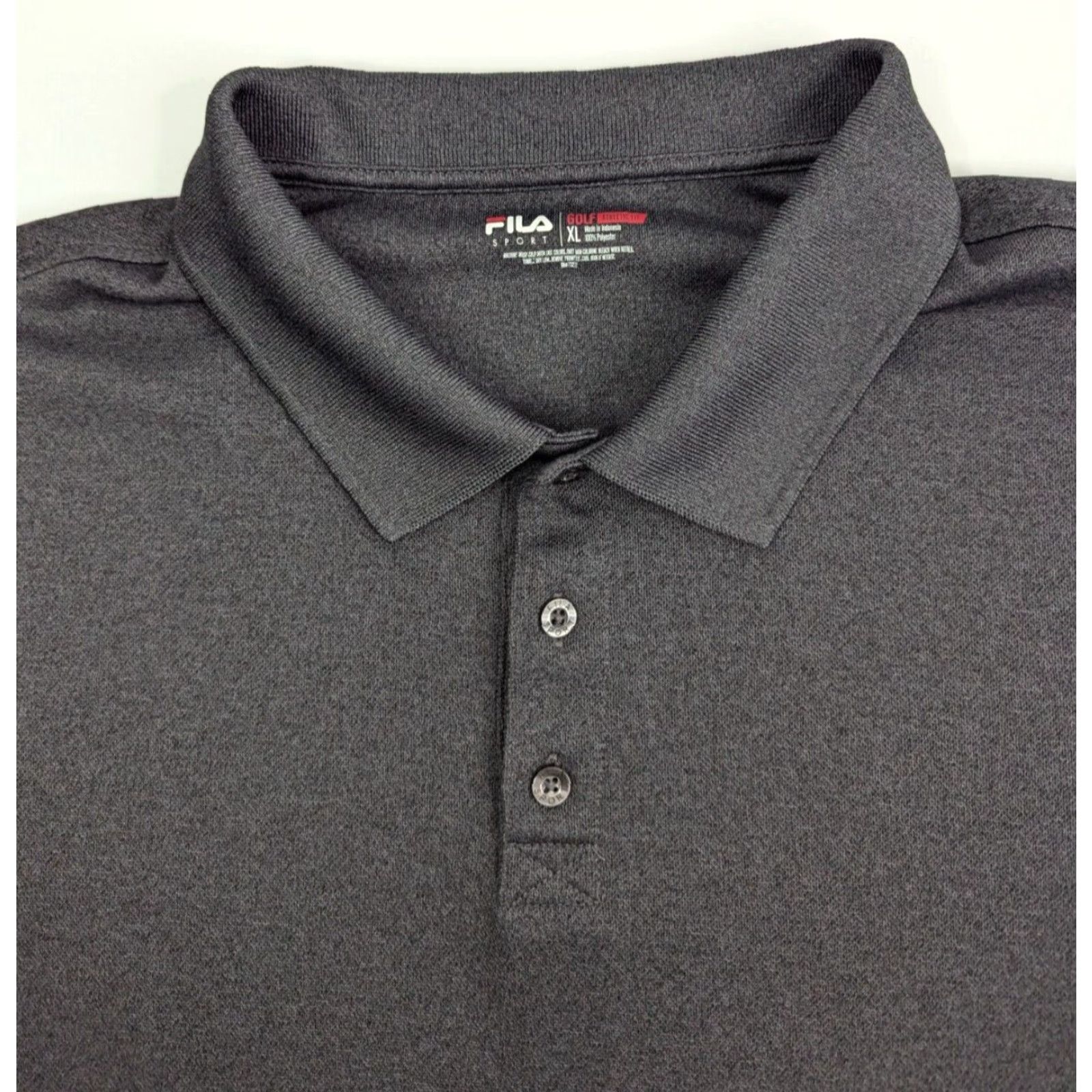 Fila FILA Sport Golf Polo Shirt Men’s XL Short Sleeve Athletic Fit Dark Gray Shirt Regular Man Size US XL / EU 56 / 4 - 6 Thumbnail