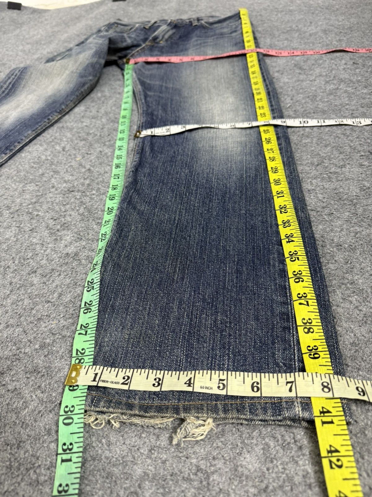 Kapital A14 EDWIN 505ZX SELVEDGE DENIM MUD WASH Size US 29 - 14 Thumbnail