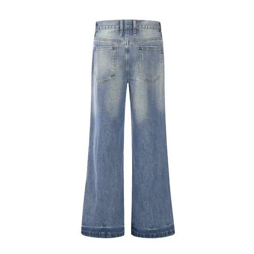 VIBE American men's casual loose washed flared jeans Size US 32 / EU 48 - 3 Thumbnail