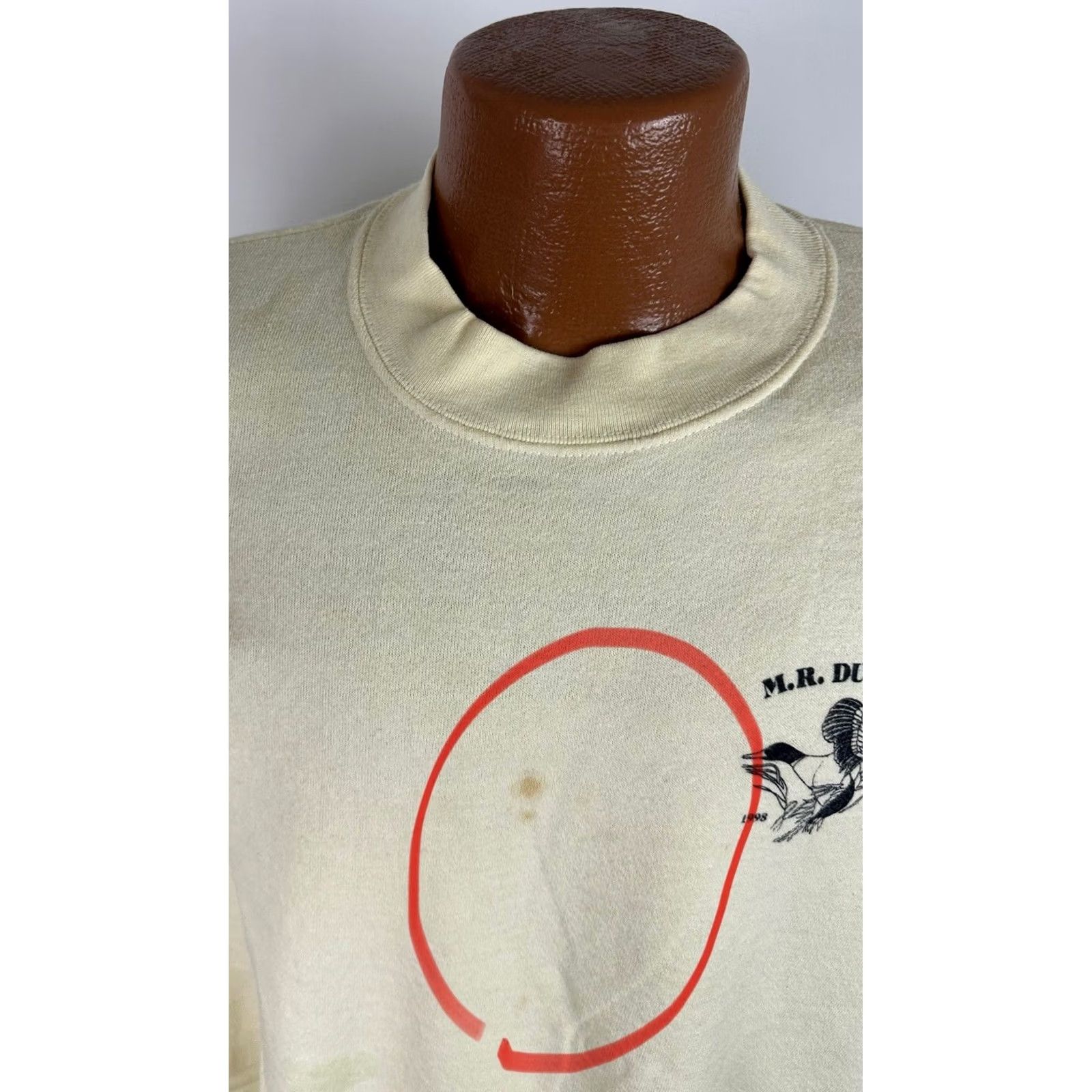 Buttero Vintage MR Ducks Sweatshirt Mens XL Butter Yellow Outdoor Duck Hunting Birds Size US XL / EU 56 / 4 - 5 Thumbnail