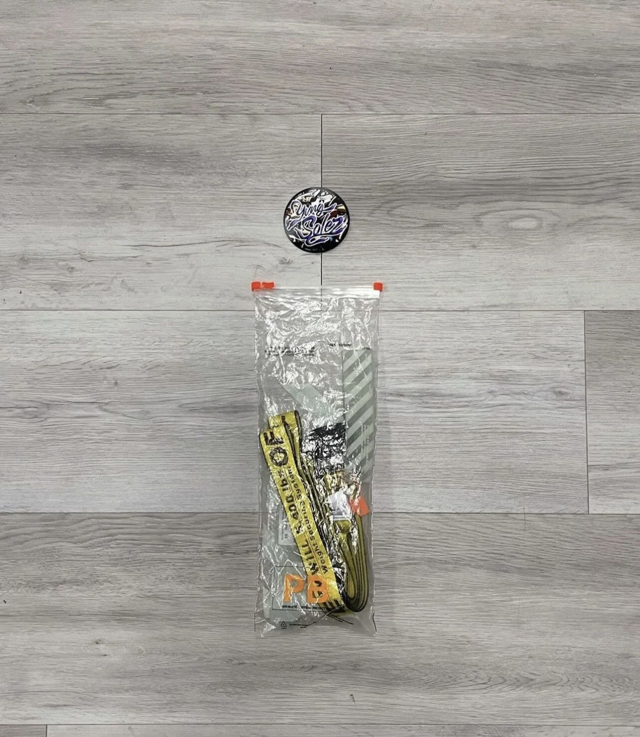 image of Off White Off-White Industrial Belt Yellow, Men's
