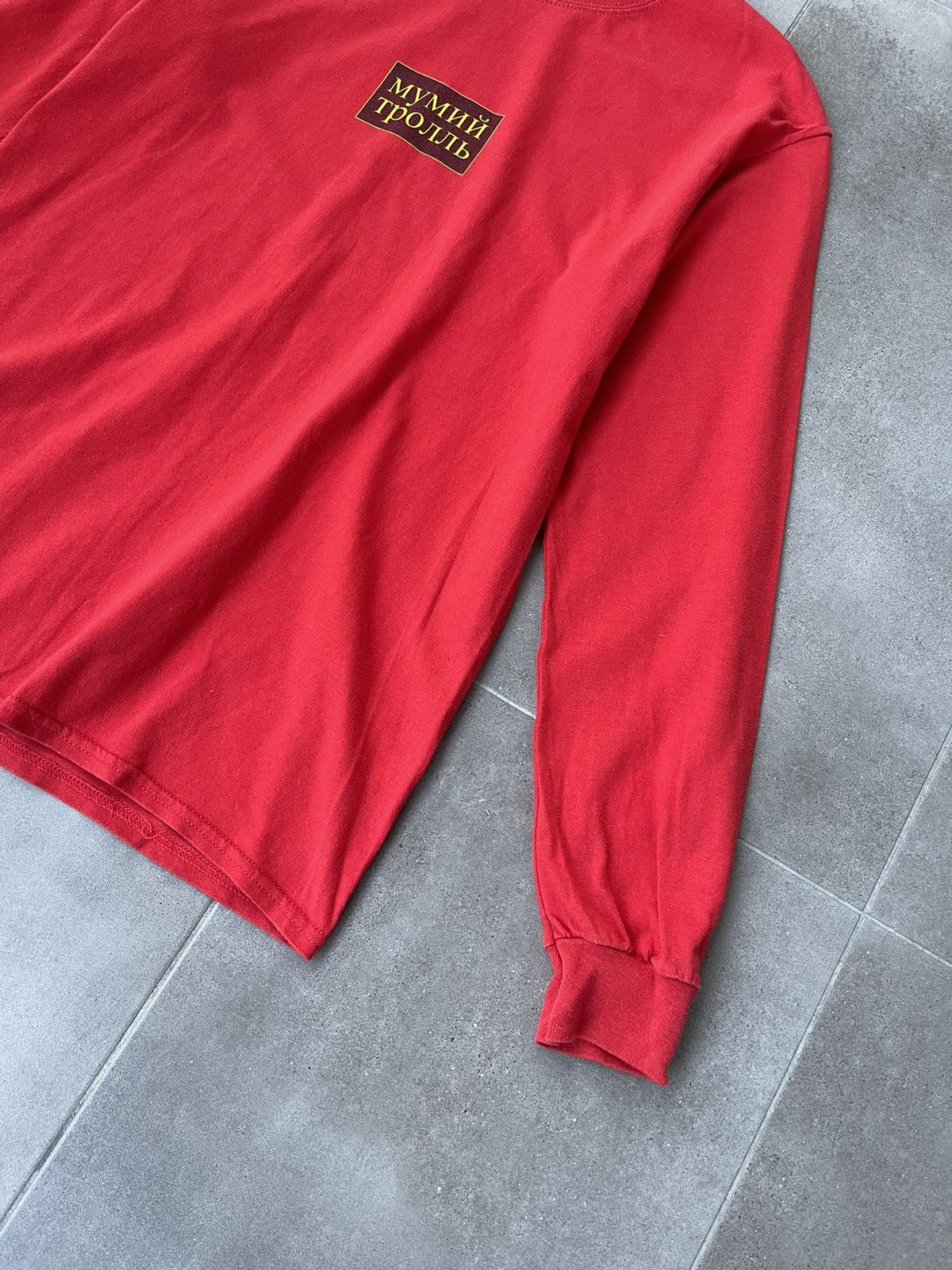 Gosha Rubchinskiy AW17 Gosha Rubchinskiy Mumiy Troll Red Longsleeve Size US M / EU 48-50 / 2 - 4 Thumbnail
