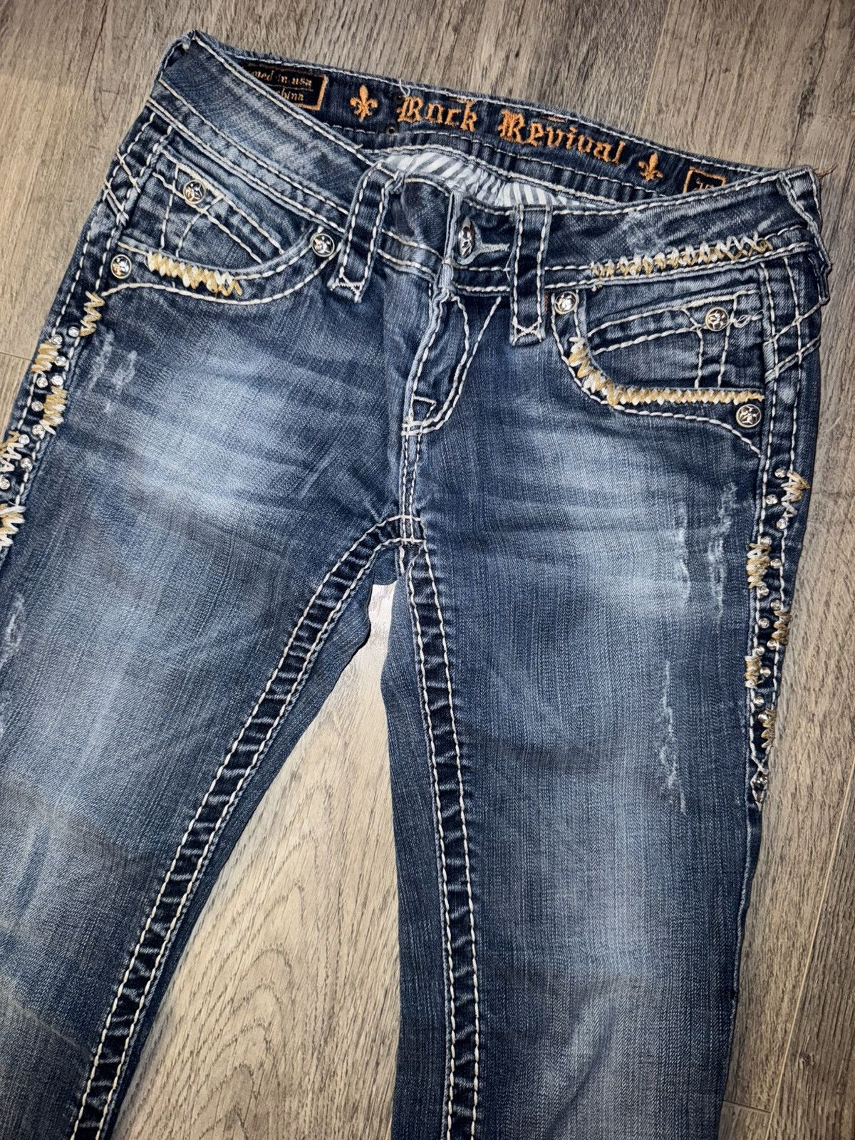 Rock Revival ROCK REVIVAL AMY BOOT - Early 2000’s Low-waisted Boot Jeans Size 26" / US 2 / IT 38 - 4 Thumbnail